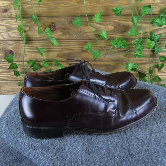 Bostonian Men's Classics Derby Oxfords Burgundy Leather 11.5 Medium‎ Used 2025 - Picture 3 of 7